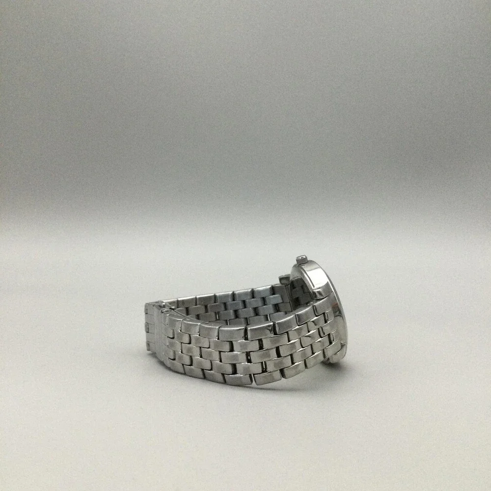 Relic Womens Watch 32mm MOP Crystals Silver Tone Bracelet New Battery 6.5